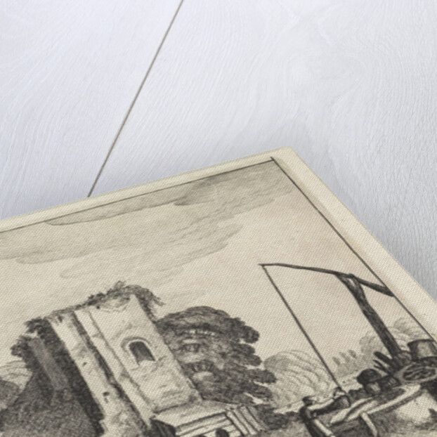 Figures at a tavern at night by Jan van de Velde II