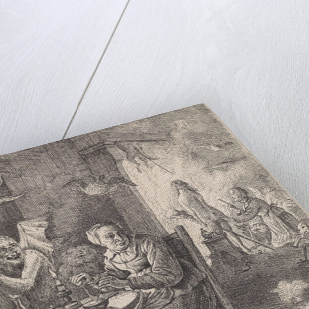 Interior with witches by Anonymous