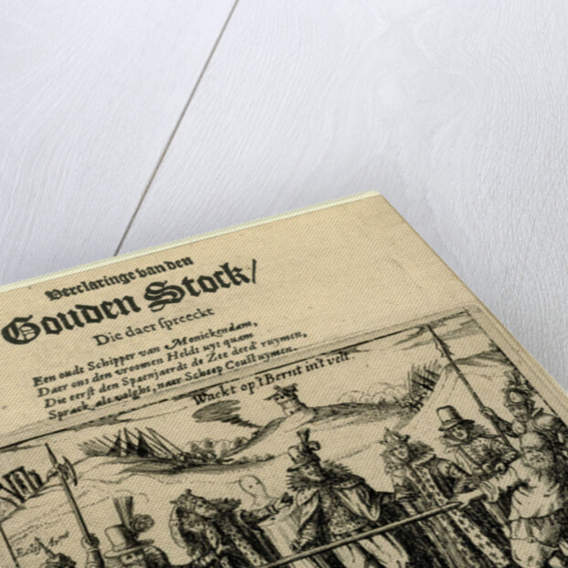 Title print of the pamphlet Verclaringe of the Golden Stock, 1618 by Anonymous