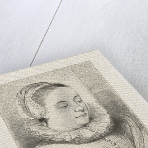 Portrait of Anna Roemers Visscher by Johannes Arnoldus Boland