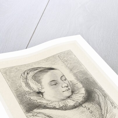 Portrait of Anna Roemers Visscher by Johannes Arnoldus Boland