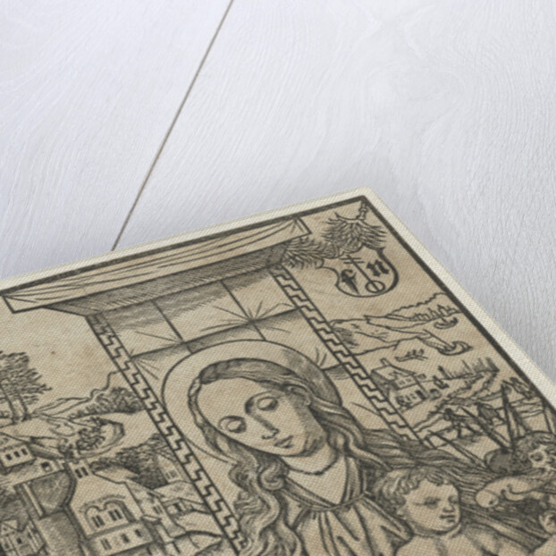 Mary and child with parrot by Martin Schongauer