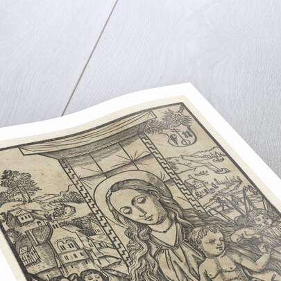 Mary and child with parrot by Martin Schongauer