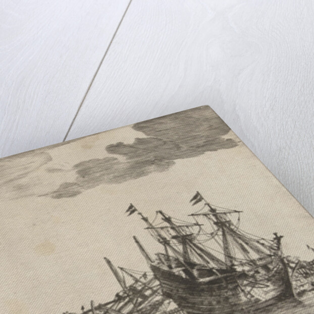 Two ships are ready for repair by Reinier Nooms