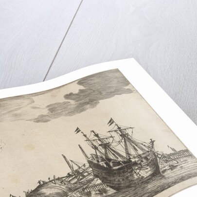 Two ships are ready for repair by Reinier Nooms