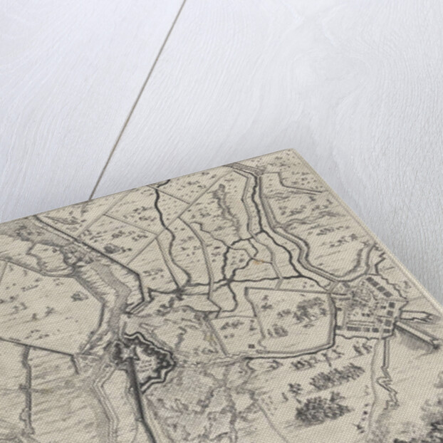 Map of siege and conquest of Sas van Ghent, 1644 by Dirk Stoop