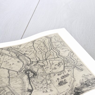 Map of siege and conquest of Sas van Ghent, 1644 by Dirk Stoop