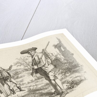 Hunter and a party at a ruin by Jacob Ernst Marcus