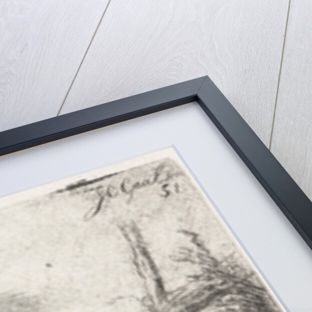 Lying goat, left by Jacobus Cornelis Gaal