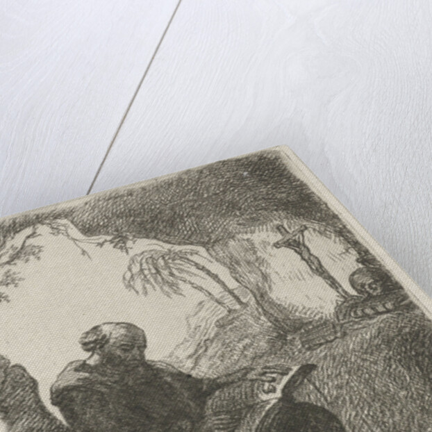 Monk in a cave by David van der Kellen II