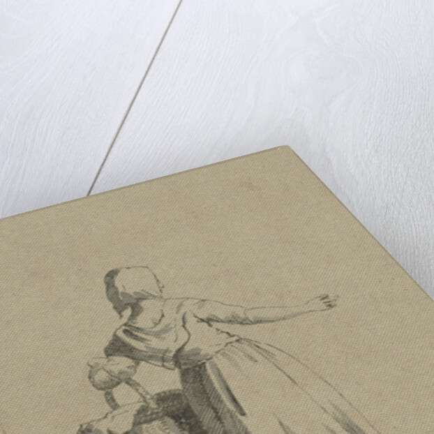 Woman with a basket by Jacob van Kouwenhoven