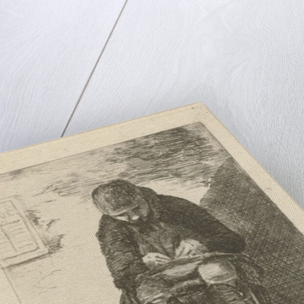 Artist in an interior by Gerrit Lamberts