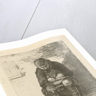 Artist in an interior by Gerrit Lamberts