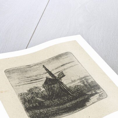 mill on a river by Jan van Lokhorst