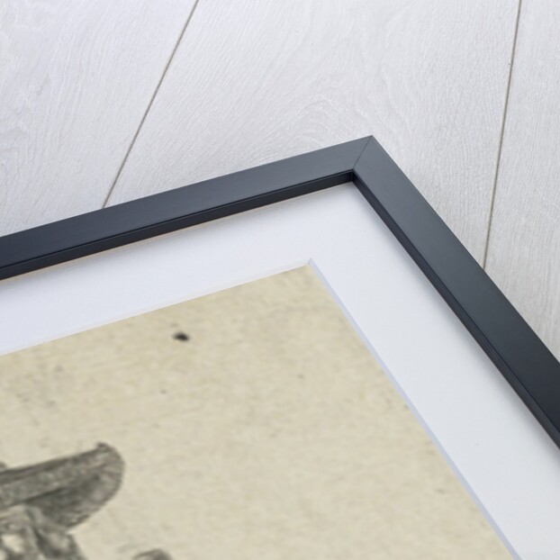 Seated man with stick by Anthonie Willem Hendrik Nolthenius de Man