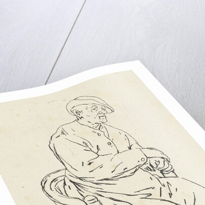 Seated man in an armchair by Anthonie Willem Hendrik Nolthenius de Man