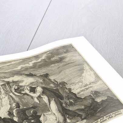 Deucalion and Pyrrha create a new race of men by Franco Estius