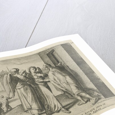 Lot and the two angels by Anonymous