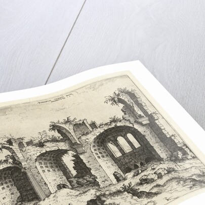 View of the ruins of the Basilica of Constantine by Hieronymus Cock