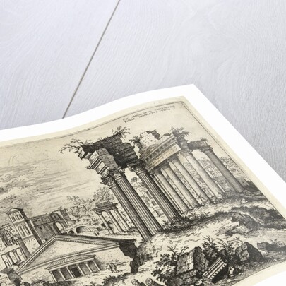 View of the ruins of the Roman Forum seen from the Capitol by Hieronymus Cock