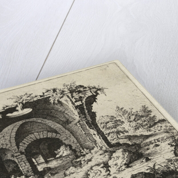 View of ruins in Rome, Italy by Hieronymus Cock