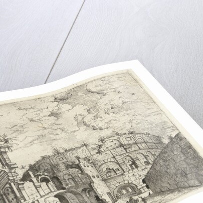 First sight of the Colosseum in Rome, Italy by Hieronymus Cock