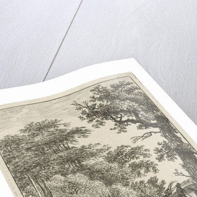 Two people on a stream by Hermanus Fock