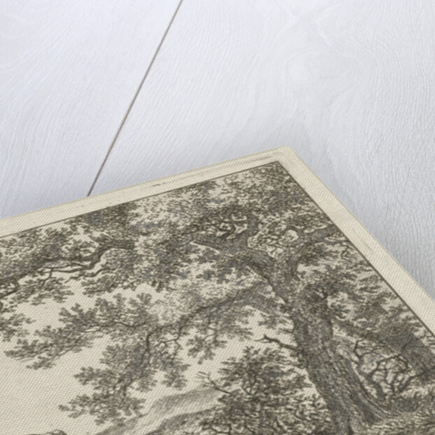 Wagon at ranch by Hermanus Fock