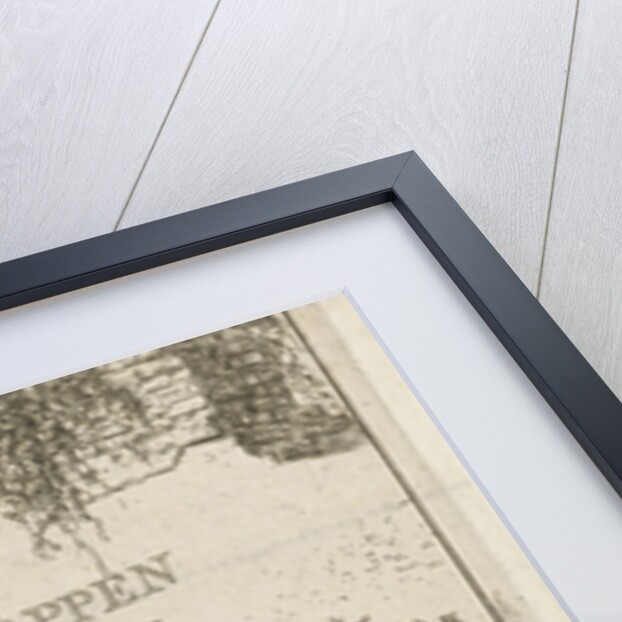 Two men at a wall by Hermanus Fock