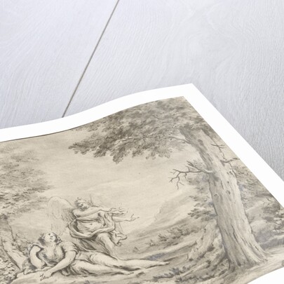 Hagar in the desert by Eustache Lesueur