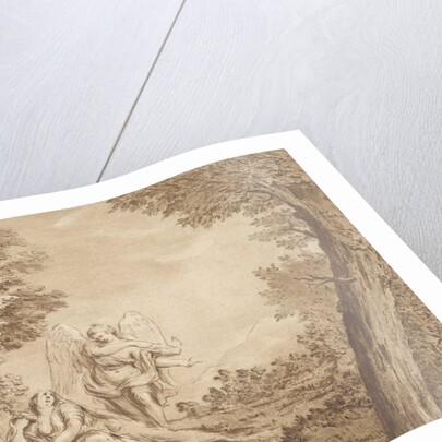 Hagar in the desert by Eustache Lesueur