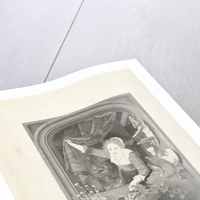 Woman with basket of fruit in your hand at the window by Gerard Dou