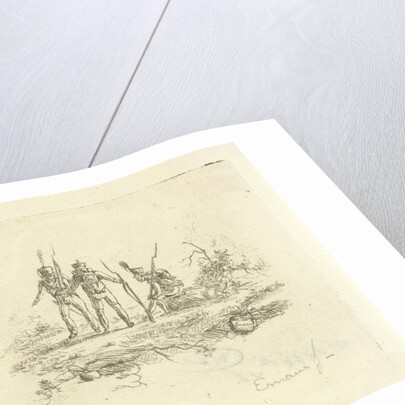 Three infantrymen by Gerardus Emaus de Micault