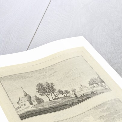 View of the chapel Willersche and the House den Ham on the Niers in Germany by Paulus van Liender