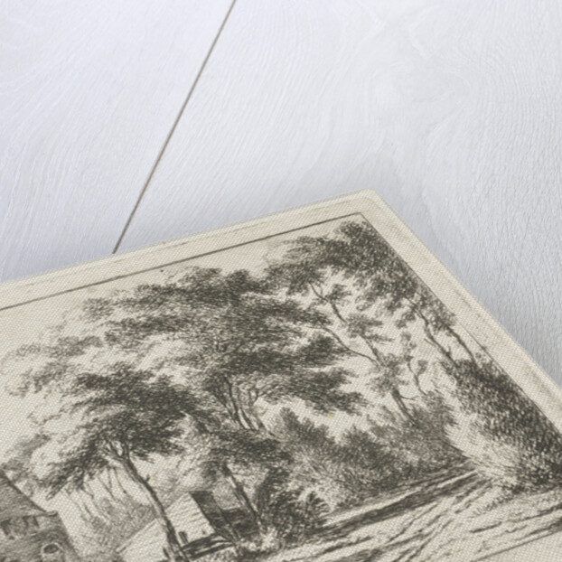 Country road at a farm by Pieter Gaal