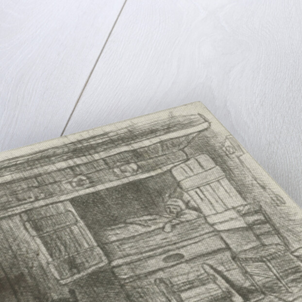 Two figures in an interior by Jozef Israëls