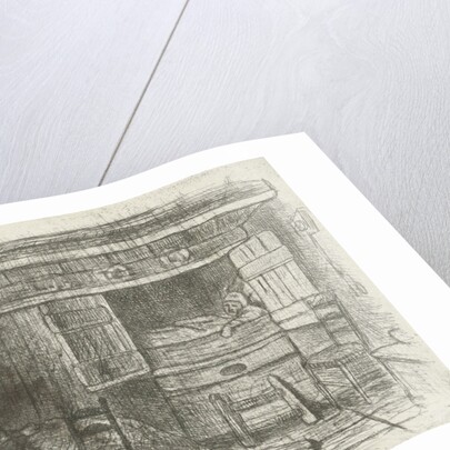 Two figures in an interior by Jozef Israëls