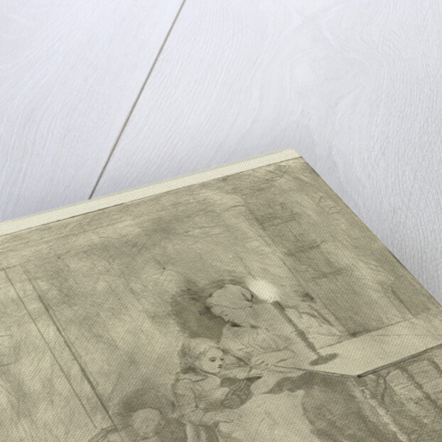 Mother teaching her son by Louis Bernard Coclers