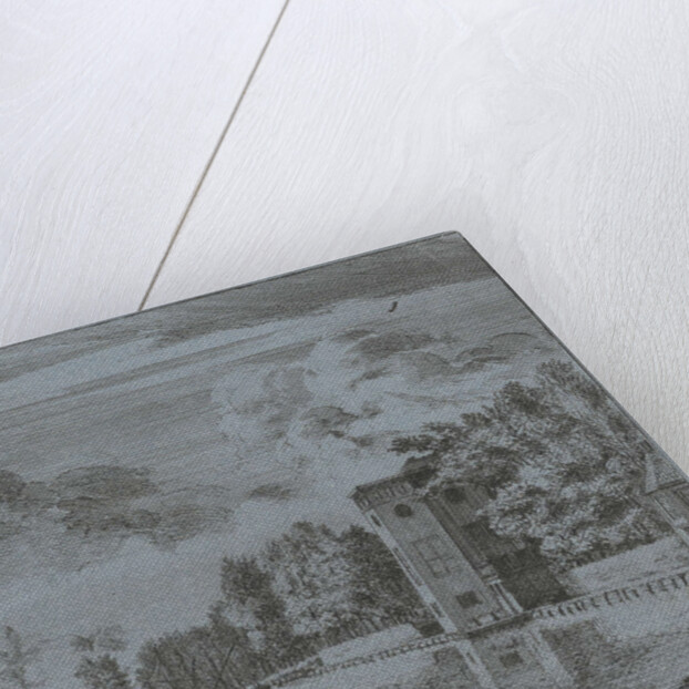 View of the homestead Sparenhout in Haarlem by Laurens Vincentsz. van der Vinne