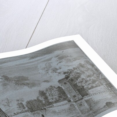 View of the homestead Sparenhout in Haarlem by Laurens Vincentsz. van der Vinne