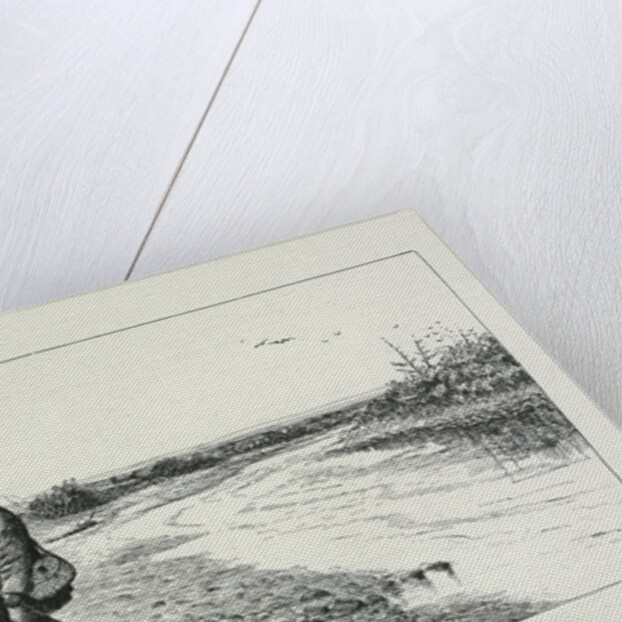 How the work was done (Painting the Montana Grayling on the banks of the Gallatin River, Montana) by J. L. Petrie