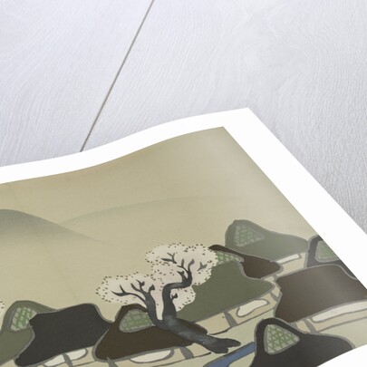 Village with Cherry Blossoms by Sekka Kamisaka