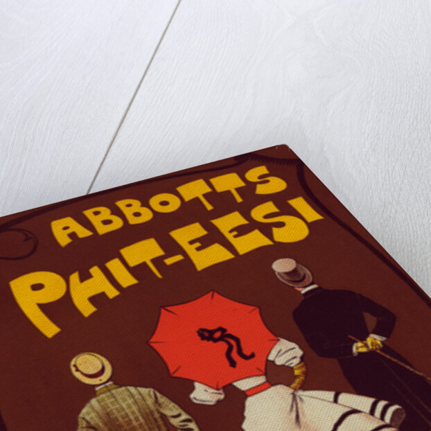 English poster for a boot and shoe factory Abbots Phit-Eesi by Dudley Hardy