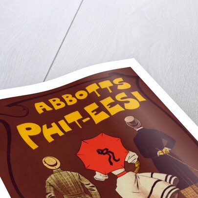 English poster for a boot and shoe factory Abbots Phit-Eesi by Dudley Hardy