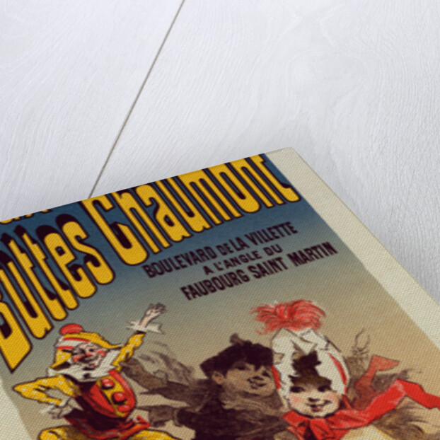 Poster for Magasin Aux Buttes Chaumont by Jules Chéret