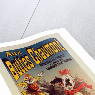Poster for Magasin Aux Buttes Chaumont by Jules Chéret