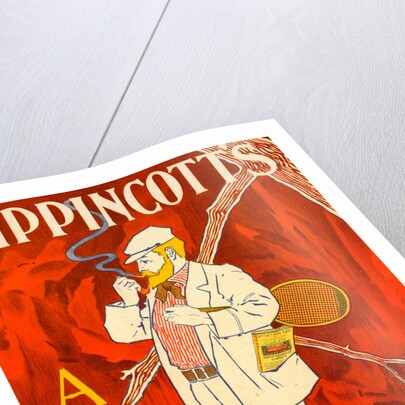 American poster for le Revue Lippincott's Magazine August by William L. Carqueville