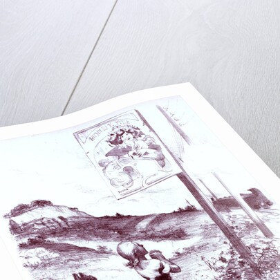 La Pieuse Erreur, The Pious Error, design for Maîtres de l'Poster by Adolphe Willette