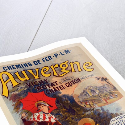 Poster for la Compagnie P.-L.-M. L'Auvergne. Auvergne railway by Jules Chéret