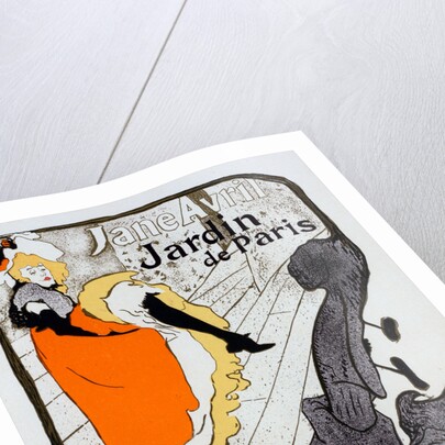 Poster for le Jardin de Paris Jane Avril by Henri de Toulouse-Lautrec